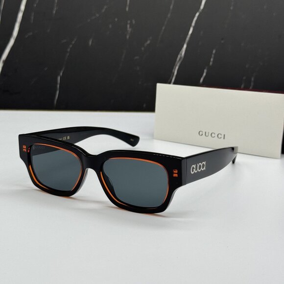 NEW GUCCI GG1794S 003 BLACK GRAY UNISEX SUNGLASSES - Picture 1 of 9